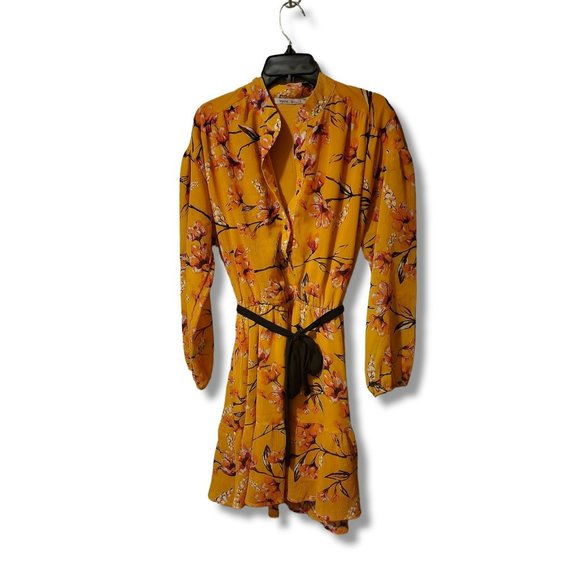 Fraiche by J Nora Floral Print Long Sleeve Minidress Size Large - Picture 2 of 3